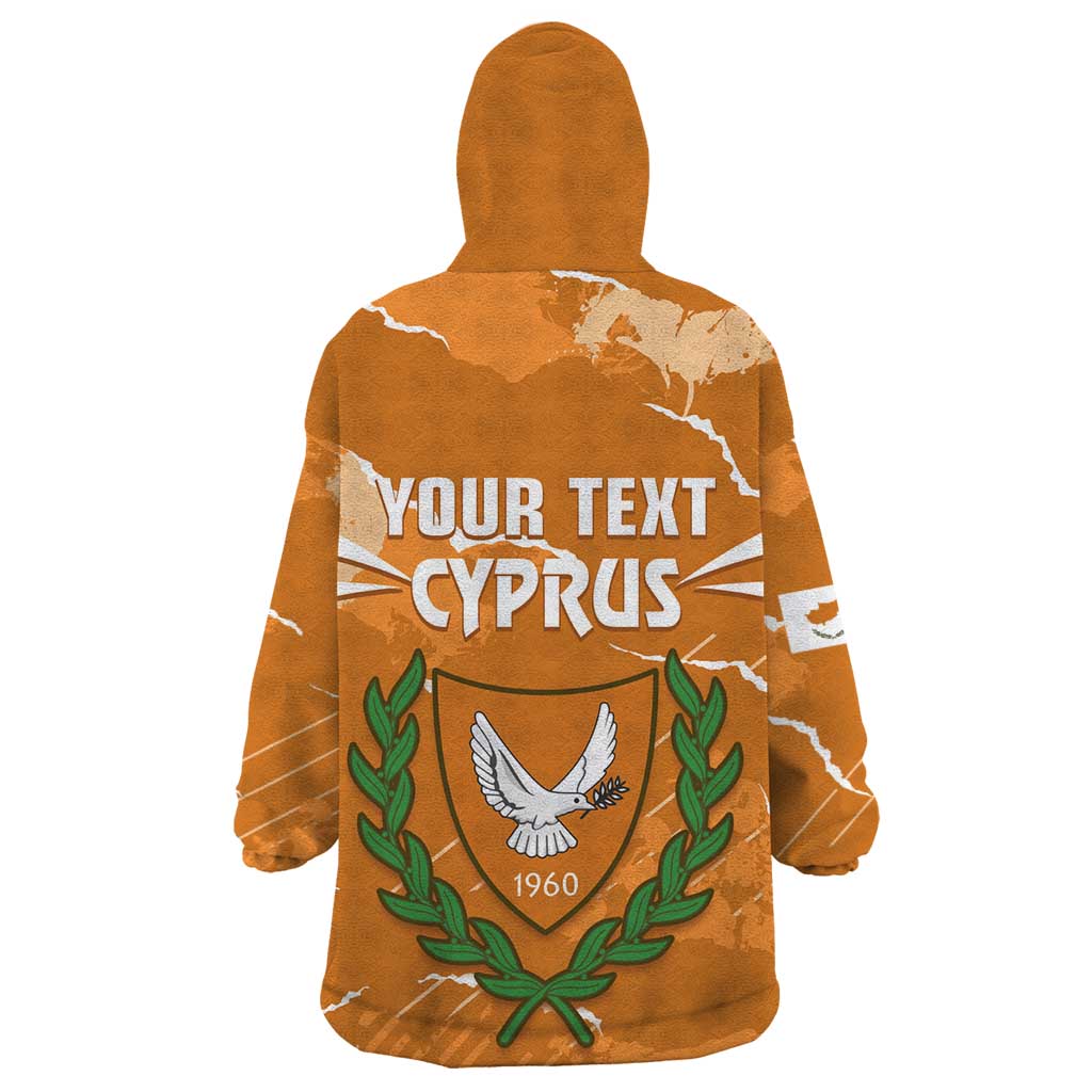 Persionalized Cyprus Independence Day Wearable Blanket Hoodie Kbrs Cumhuriyeti Grunge Vibes - Wonder Print Shop