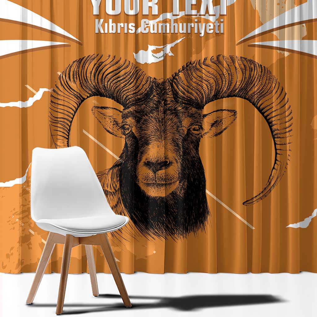 Persionalized Cyprus Independence Day Window Curtain Kbrs Cumhuriyeti Grunge Vibes - Wonder Print Shop