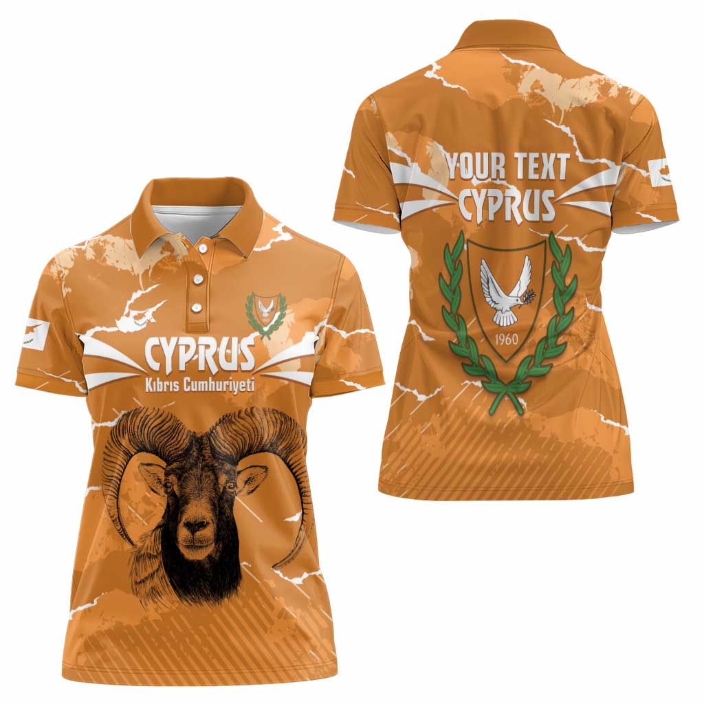 Persionalized Cyprus Independence Day Women Polo Shirt Kbrs Cumhuriyeti Grunge Vibes - Wonder Print Shop