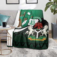 Nigeria Independence Day Blanket Happy 64 Years Of Anniversary African Pattern