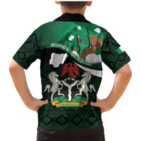 Nigeria Independence Day Family Matching Mermaid Dress and Hawaiian Shirt Happy 64 Years Of Anniversary African Pattern - Wonder Print Shop