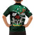 Nigeria Independence Day Family Matching Off The Shoulder Long Sleeve Dress and Hawaiian Shirt Happy 64 Years Of Anniversary African Pattern - Wonder Print Shop
