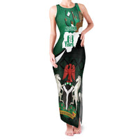 Nigeria Independence Day Family Matching Tank Maxi Dress and Hawaiian Shirt Happy 64 Years Of Anniversary African Pattern - Wonder Print Shop