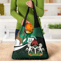 Nigeria Independence Day Grocery Bag Happy 64 Years Of Anniversary African Pattern