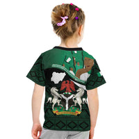 Nigeria Independence Day Kid T Shirt Happy 64 Years Of Anniversary African Pattern - Wonder Print Shop