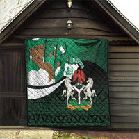 Nigeria Independence Day Quilt Happy 64 Years Of Anniversary African Pattern - Wonder Print Shop