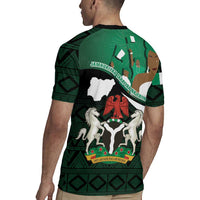 Nigeria Independence Day Rugby Jersey Happy 64 Years Of Anniversary African Pattern - Wonder Print Shop