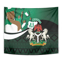Nigeria Independence Day Tapestry Happy 64 Years Of Anniversary African Pattern - Wonder Print Shop