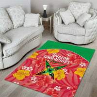 Guyana Cricket Area Rug 2025 Go Amazon Warriors Tropical Style - Wonder Print Shop