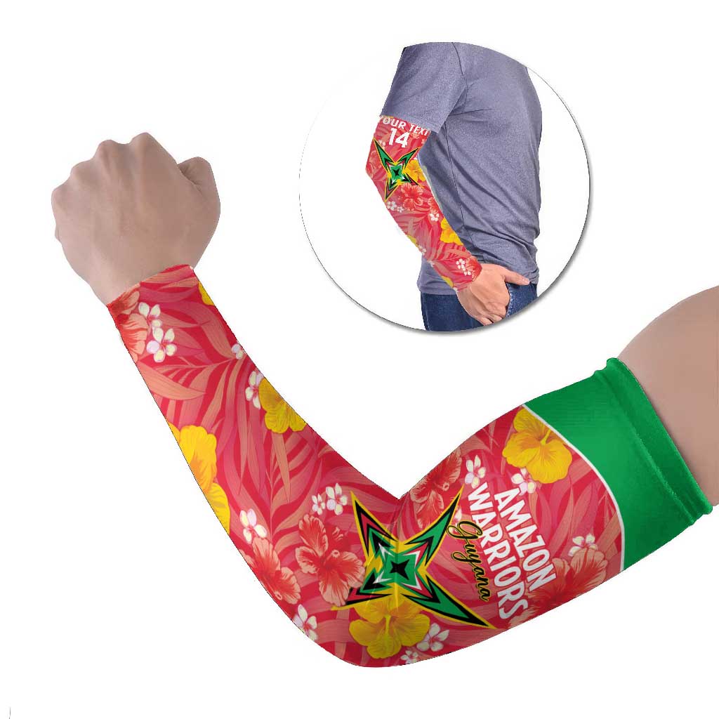 Guyana Cricket Arm Sleeves 2025 Go Amazon Warriors Tropical Style - Wonder Print Shop