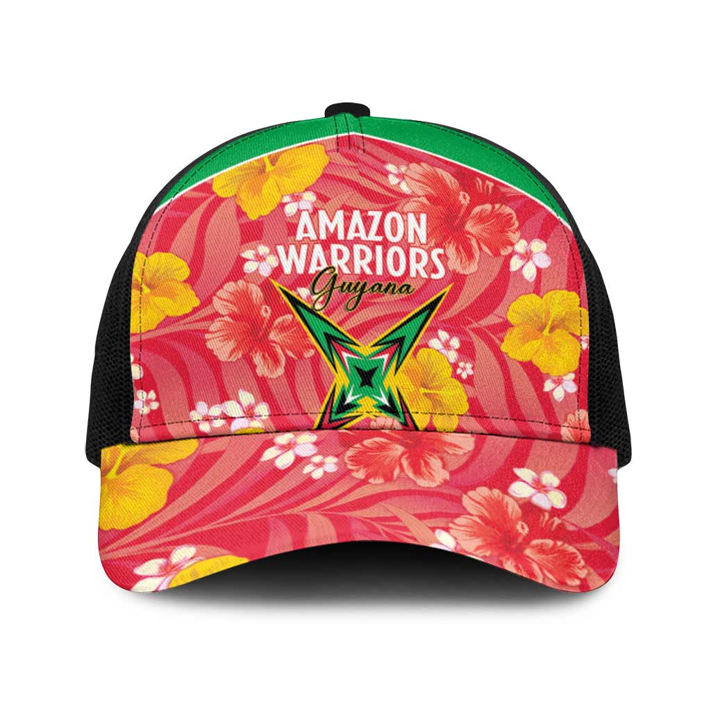 Guyana Cricket Baseball Net Cap 2025 Go Amazon Warriors Tropical Style - Wonder Print Shop