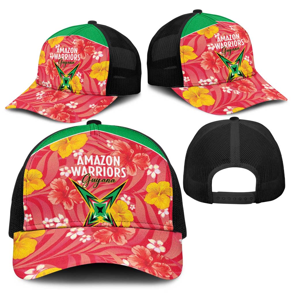Guyana Cricket Baseball Net Cap 2025 Go Amazon Warriors Tropical Style - Wonder Print Shop