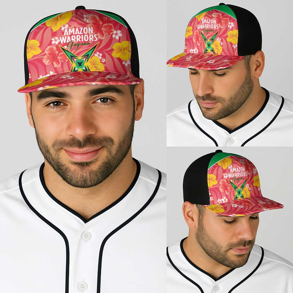 Guyana Cricket Baseball Net Cap 2025 Go Amazon Warriors Tropical Style - Wonder Print Shop