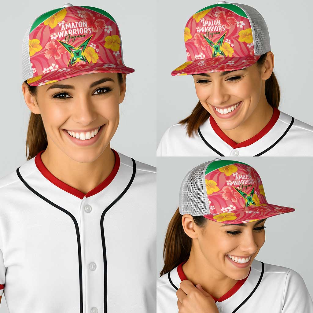 Guyana Cricket Baseball Net Cap 2025 Go Amazon Warriors Tropical Style - Wonder Print Shop