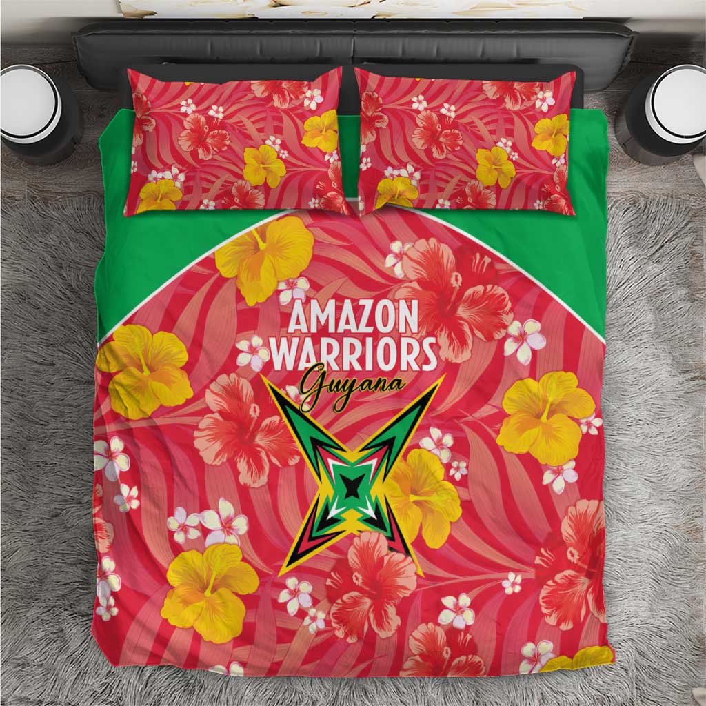 Guyana Cricket Bedding Set 2025 Go Amazon Warriors Tropical Style - Wonder Print Shop