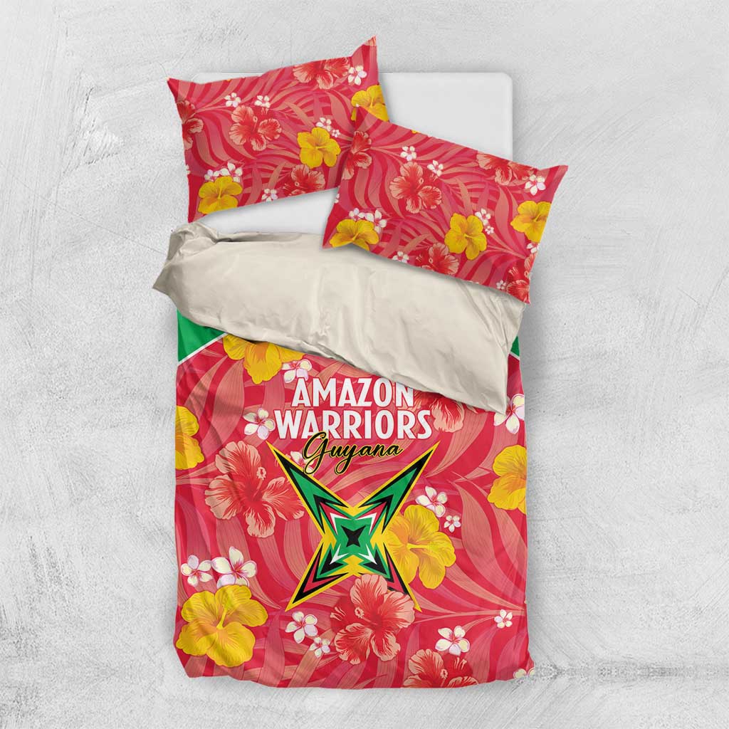 Guyana Cricket Bedding Set 2025 Go Amazon Warriors Tropical Style - Wonder Print Shop