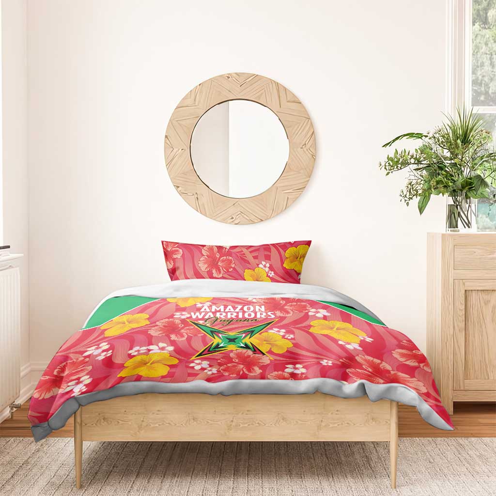 Guyana Cricket Bedding Set 2025 Go Amazon Warriors Tropical Style - Wonder Print Shop