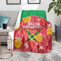 Guyana Cricket Blanket 2025 Go Amazon Warriors Tropical Style - Wonder Print Shop