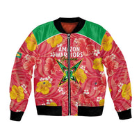 Custom Guyana Cricket Bomber Jacket 2025 Go Amazon Warriors Tropical Style - Wonder Print Shop