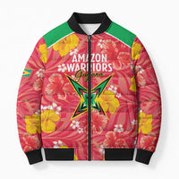 Custom Guyana Cricket Bomber Puffer Jacket 2025 Go Amazon Warriors Tropical Style - Wonder Print Shop