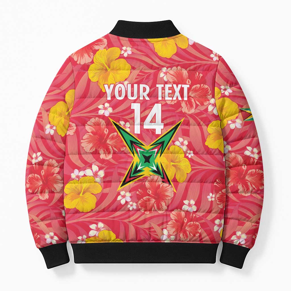 Custom Guyana Cricket Bomber Puffer Jacket 2025 Go Amazon Warriors Tropical Style - Wonder Print Shop