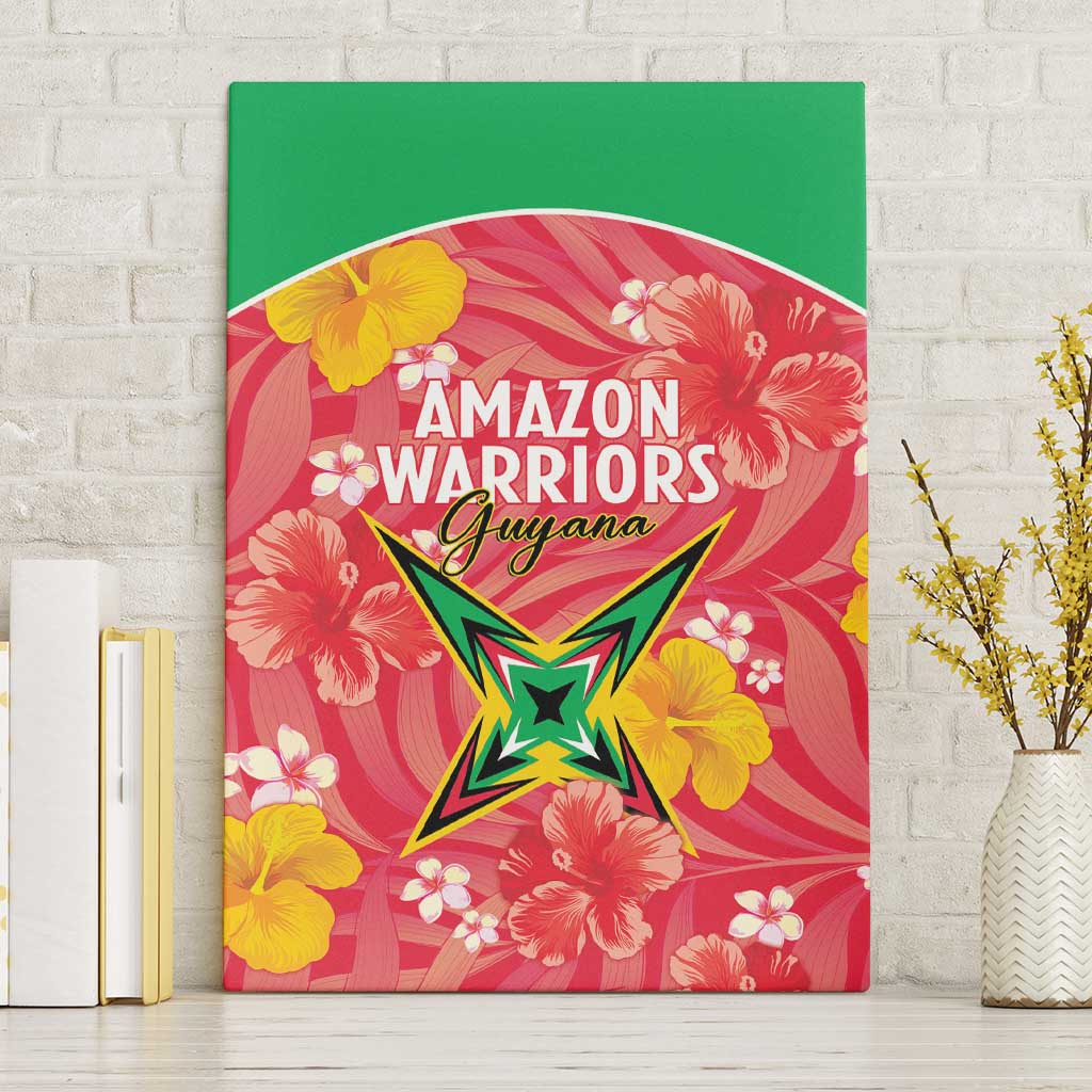 Guyana Cricket Canvas Wall Art 2025 Go Amazon Warriors Tropical Style - Wonder Print Shop