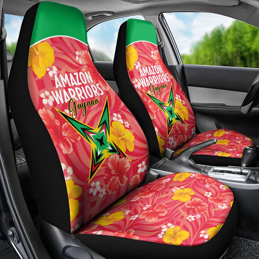 Guyana Cricket Car Seat Cover 2025 Go Amazon Warriors Tropical Style - Wonder Print Shop