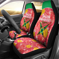 Guyana Cricket Car Seat Cover 2025 Go Amazon Warriors Tropical Style - Wonder Print Shop