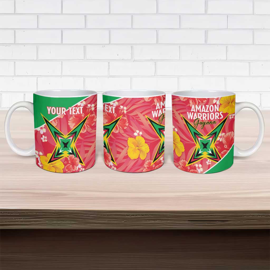 Custom Guyana Cricket Ceramic Mug 2025 Go Amazon Warriors Tropical Style - Wonder Print Shop