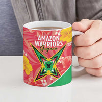 Custom Guyana Cricket Ceramic Mug 2025 Go Amazon Warriors Tropical Style - Wonder Print Shop