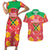 Custom Guyana Cricket Couples Matching Short Sleeve Bodycon Dress and Hawaiian Shirt 2025 Go Amazon Warriors Tropical Style - Wonder Print Shop