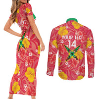 Custom Guyana Cricket Couples Matching Short Sleeve Bodycon Dress and Long Sleeve Button Shirt 2025 Go Amazon Warriors Tropical Style - Wonder Print Shop