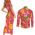 Custom Guyana Cricket Couples Matching Short Sleeve Bodycon Dress and Long Sleeve Button Shirt 2025 Go Amazon Warriors Tropical Style - Wonder Print Shop