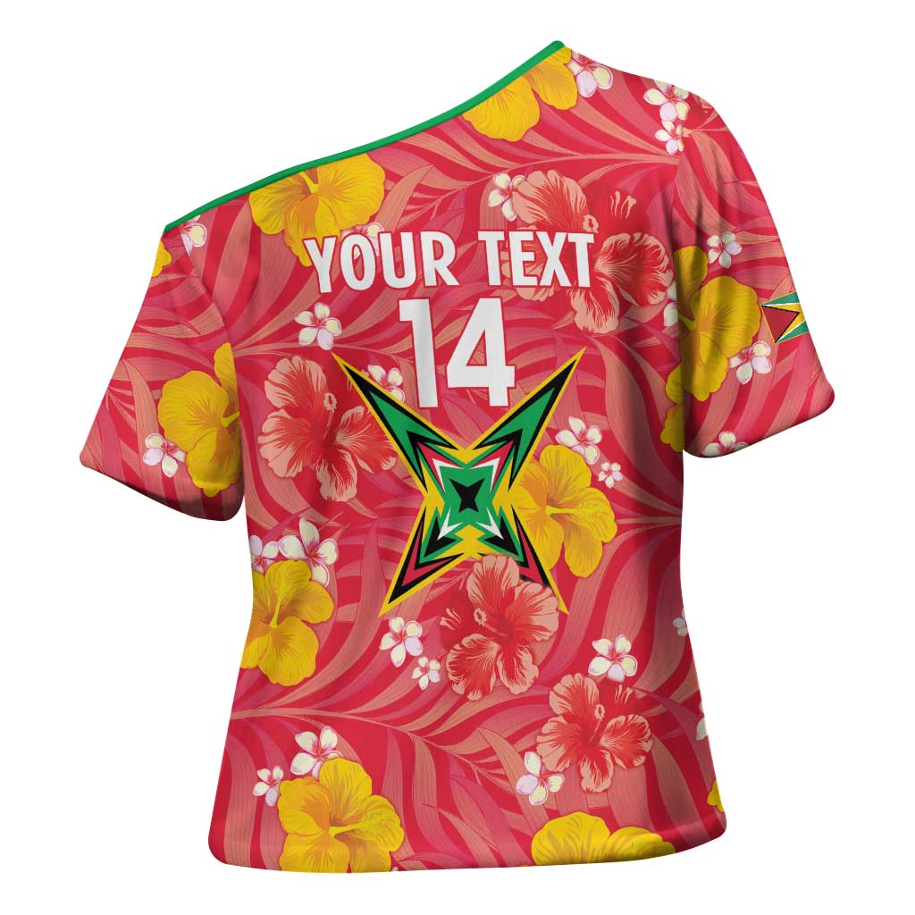 Custom Guyana Cricket Cross Shoulder Shirt 2025 Go Amazon Warriors Tropical Style - Wonder Print Shop