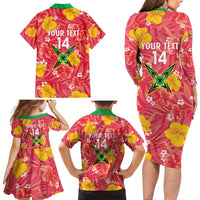 Custom Guyana Cricket Family Matching Long Sleeve Bodycon Dress and Hawaiian Shirt 2025 Go Amazon Warriors Tropical Style - Wonder Print Shop
