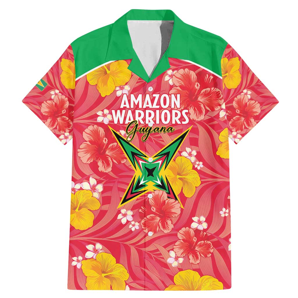 Custom Guyana Cricket Family Matching Mermaid Dress and Hawaiian Shirt 2025 Go Amazon Warriors Tropical Style - Wonder Print Shop