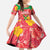 Custom Guyana Cricket Family Matching Off The Shoulder Long Sleeve Dress and Hawaiian Shirt 2025 Go Amazon Warriors Tropical Style - Wonder Print Shop