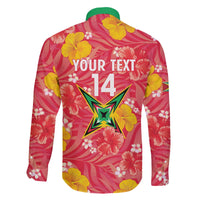 Custom Guyana Cricket Family Matching Off The Shoulder Long Sleeve Dress and Hawaiian Shirt 2025 Go Amazon Warriors Tropical Style - Wonder Print Shop