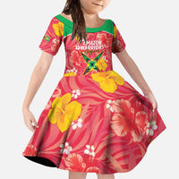 Custom Guyana Cricket Family Matching Off Shoulder Maxi Dress and Hawaiian Shirt 2025 Go Amazon Warriors Tropical Style - Wonder Print Shop