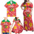 Custom Guyana Cricket Family Matching Off Shoulder Maxi Dress and Hawaiian Shirt 2025 Go Amazon Warriors Tropical Style - Wonder Print Shop