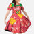 Custom Guyana Cricket Family Matching Short Sleeve Bodycon Dress and Hawaiian Shirt 2025 Go Amazon Warriors Tropical Style - Wonder Print Shop
