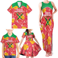 Custom Guyana Cricket Family Matching Tank Maxi Dress and Hawaiian Shirt 2025 Go Amazon Warriors Tropical Style - Wonder Print Shop