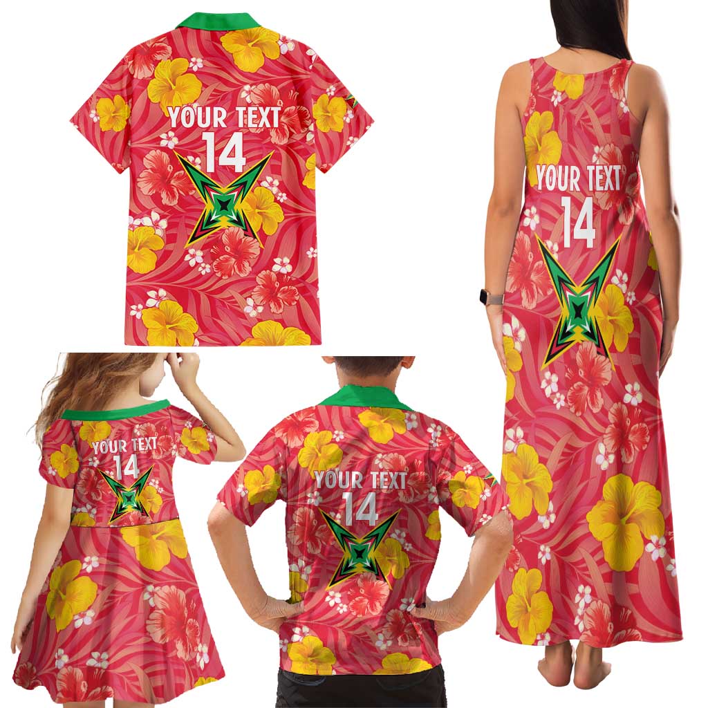 Custom Guyana Cricket Family Matching Tank Maxi Dress and Hawaiian Shirt 2025 Go Amazon Warriors Tropical Style - Wonder Print Shop