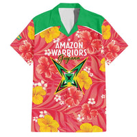 Custom Guyana Cricket Family Matching Tank Maxi Dress and Hawaiian Shirt 2025 Go Amazon Warriors Tropical Style - Wonder Print Shop