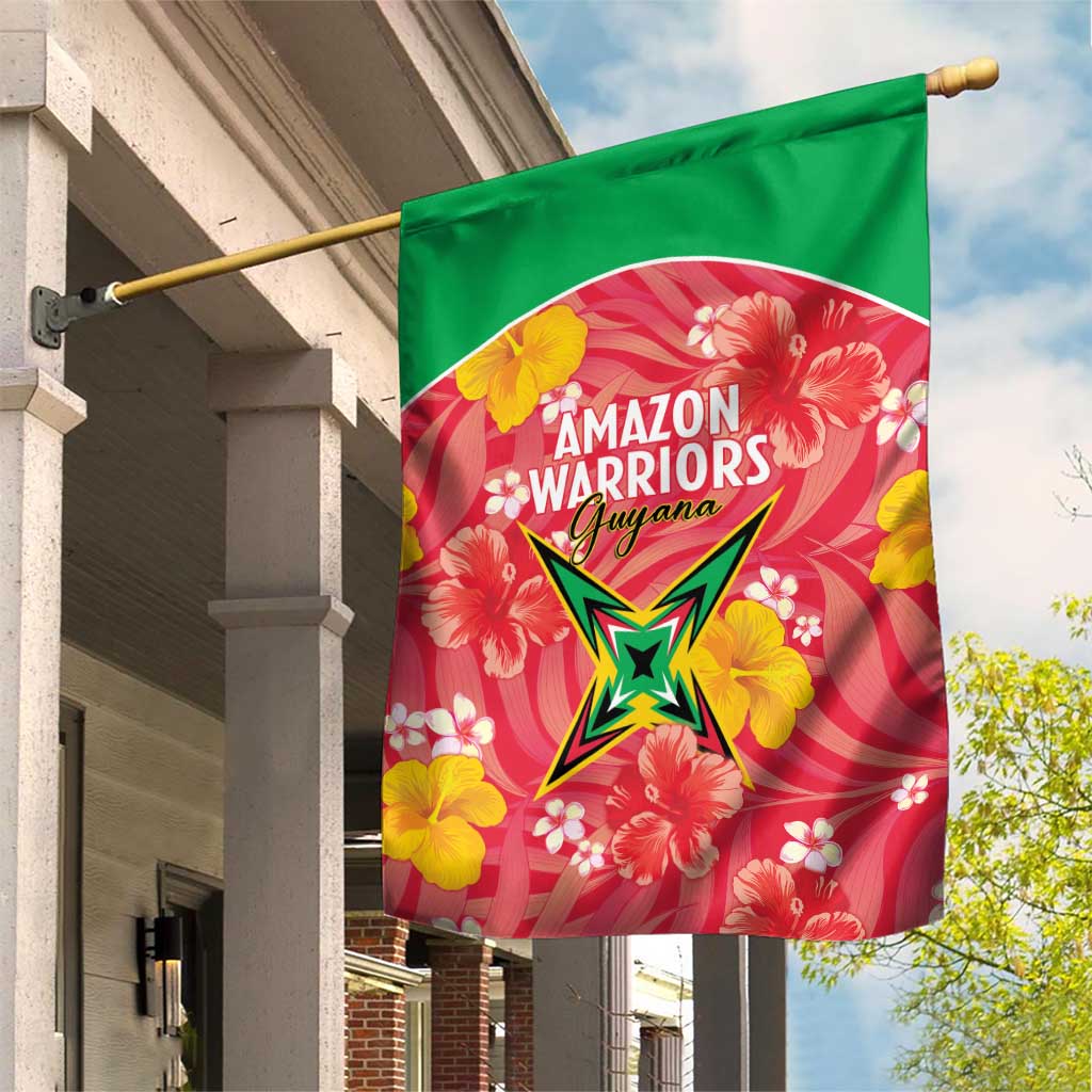 Guyana Cricket Garden Flag 2025 Go Amazon Warriors Tropical Style - Wonder Print Shop