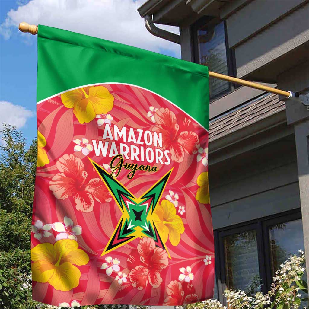 Guyana Cricket Garden Flag 2025 Go Amazon Warriors Tropical Style - Wonder Print Shop