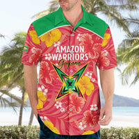 Custom Guyana Cricket Hawaiian Shirt 2025 Go Amazon Warriors Tropical Style - Wonder Print Shop