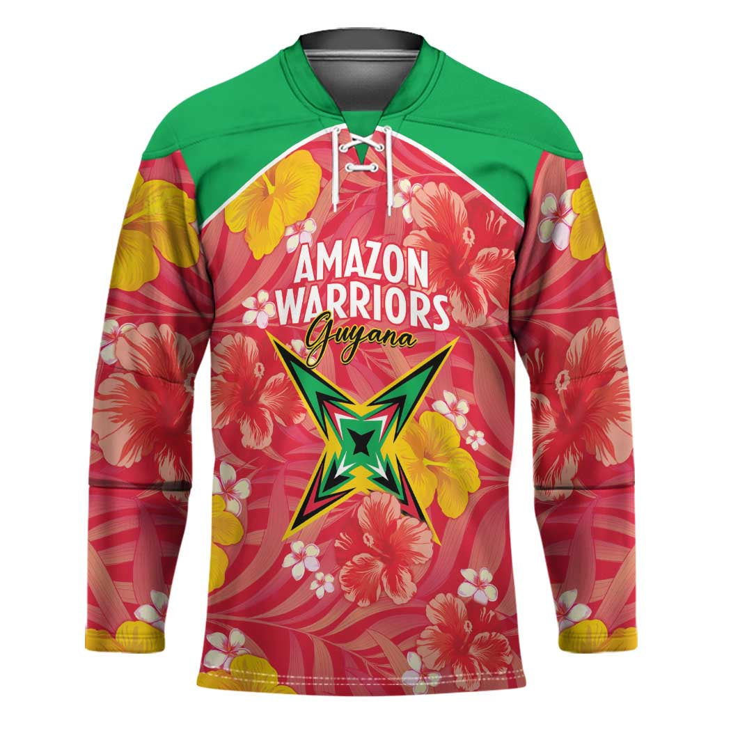 Custom Guyana Cricket Hockey Jersey 2025 Go Amazon Warriors Tropical Style - Wonder Print Shop