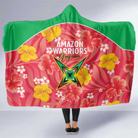 Guyana Cricket Hooded Blanket 2025 Go Amazon Warriors Tropical Style - Wonder Print Shop