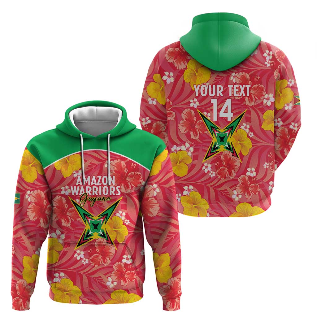 Custom Guyana Cricket Hoodie 2025 Go Amazon Warriors Tropical Style - Wonder Print Shop